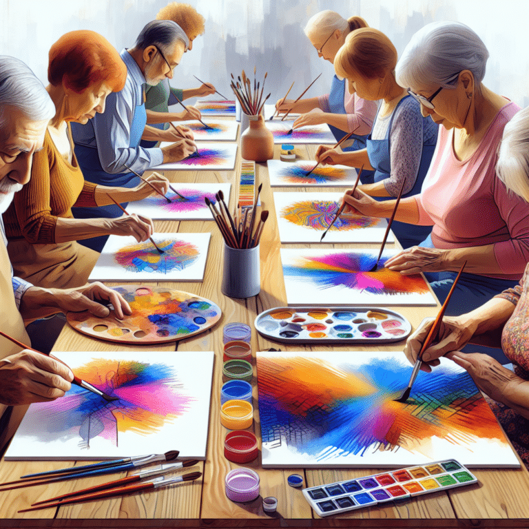 Unlock Creativity with Abstract Watercolor Classes for Seniors