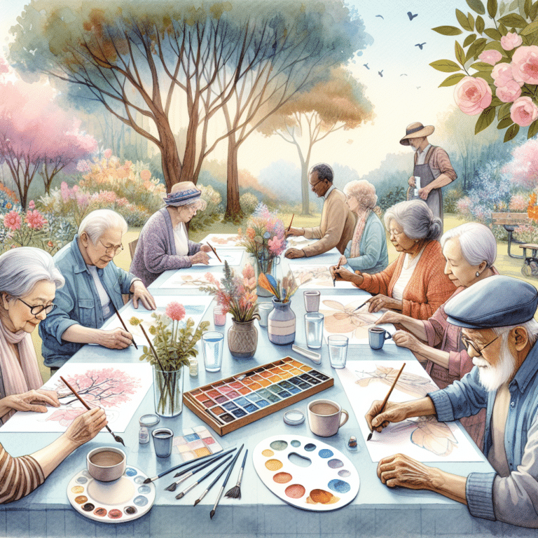 Guided Meditations: Watercolor for Seniors
