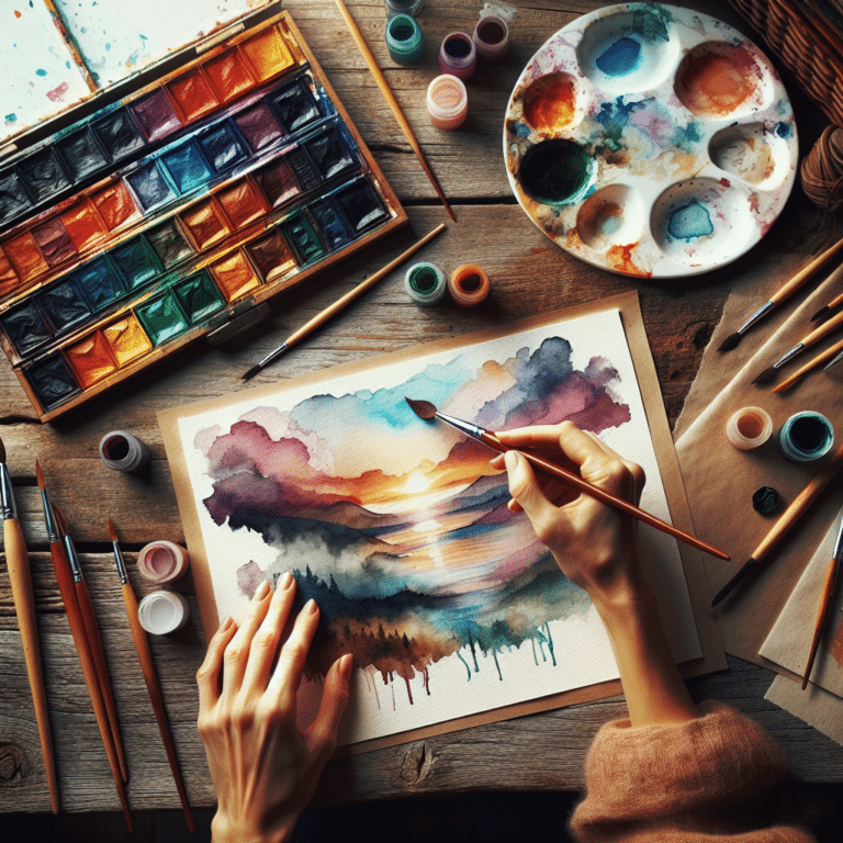 Stress Relief Through Watercolor Painting