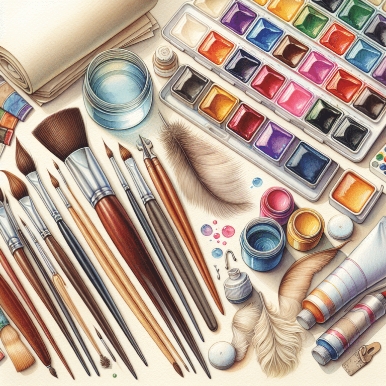 Watercolor Painting Materials Checklist