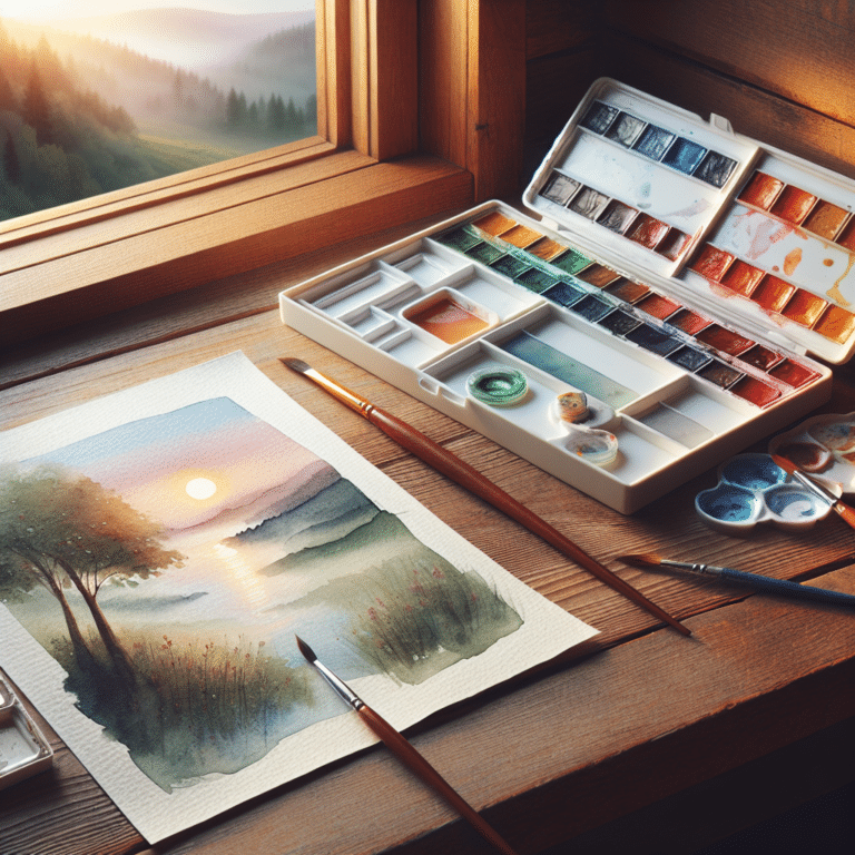 Watercolor Techniques: Therapeutic Steps for Stress Relief