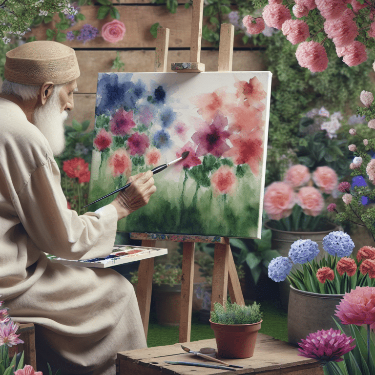 Mindful Strokes: Watercolor Exercises for Old Age