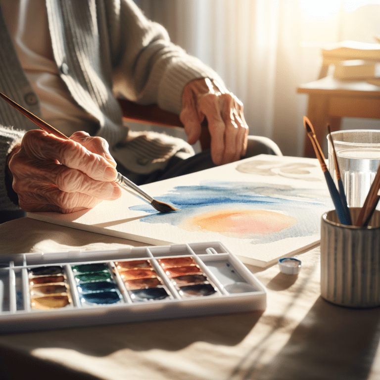 Mindful Strokes: Watercolor Exercises for Old Age