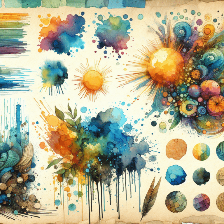 Watercolor Splatter and Texture Techniques