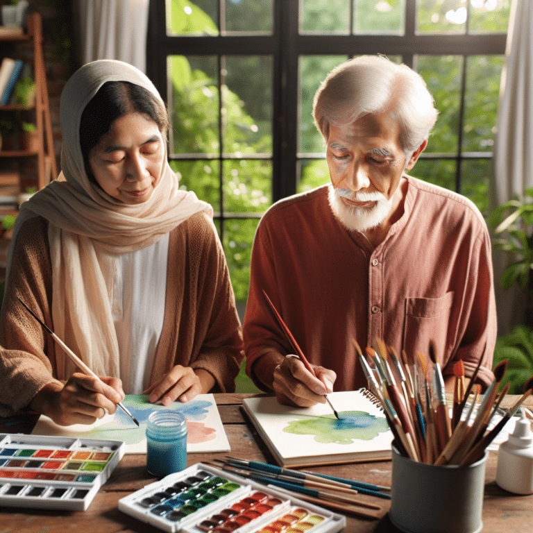 Mindful Watercolor Exercises for Seniors