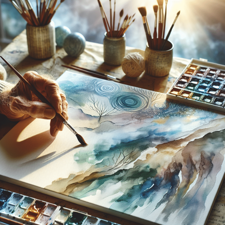 Mindful Watercolor Exercises for Seniors