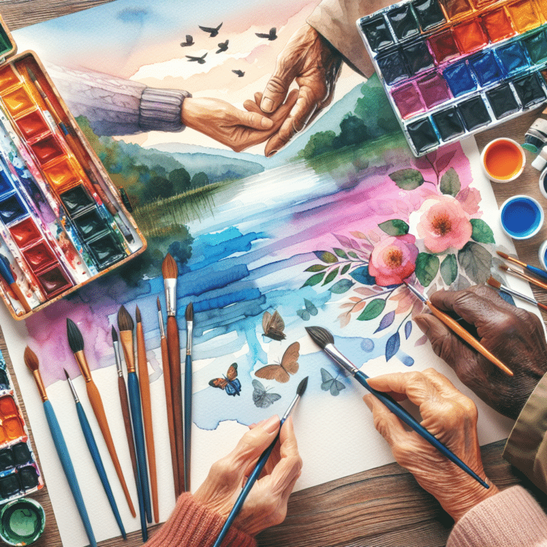 Exploring Wet-on-Wet Watercolor Techniques for the Elderly