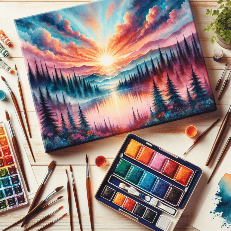 Portable Watercolor Sets for Seniors