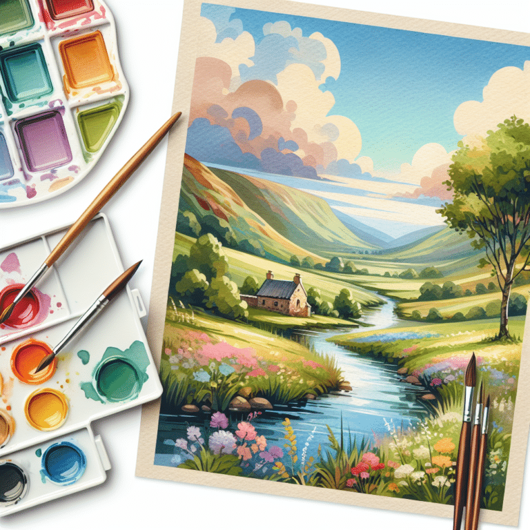 Relaxing Watercolor Landscape Projects for Seniors