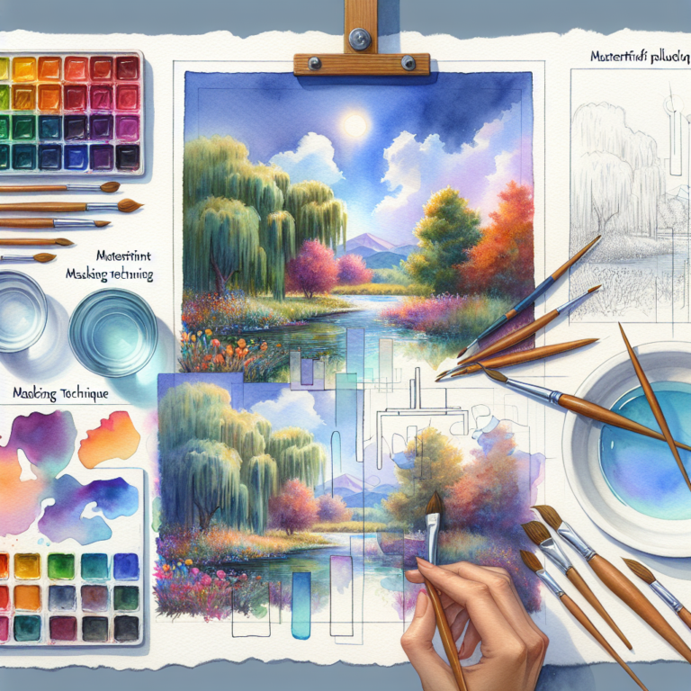 Mastering Masking Techniques in Watercolor