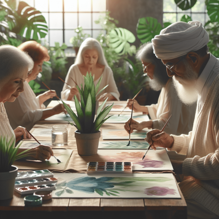 Watercolor Painting for Emotional Wellness in Elderly