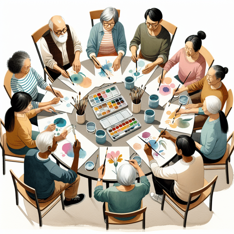 Mindful Watercolor Exercises for Seniors