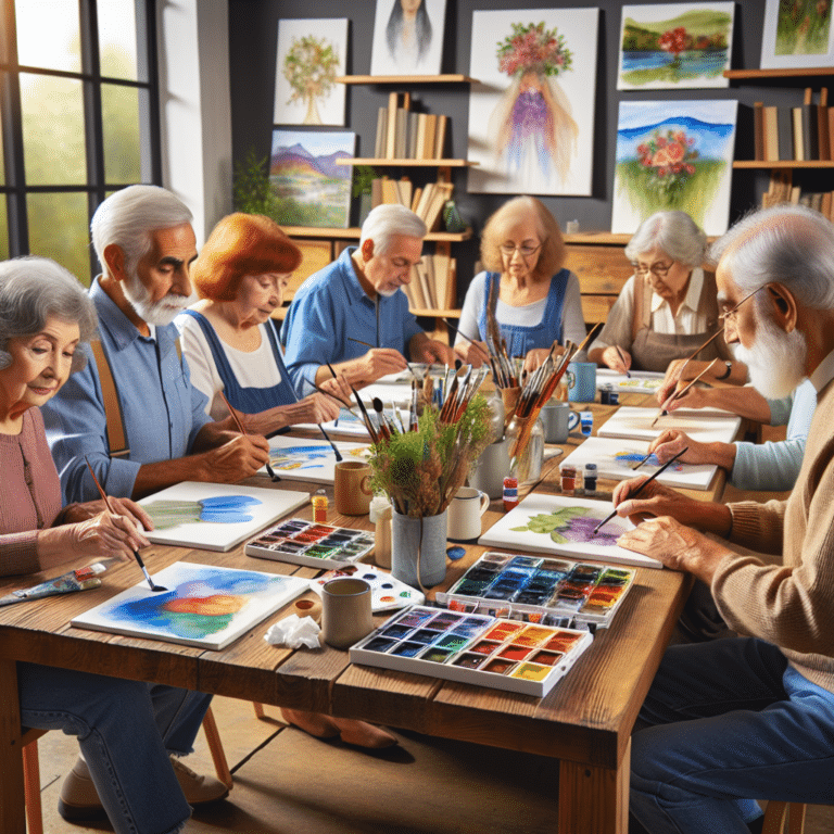 Exploring Wet-on-Wet Watercolor Techniques for the Elderly